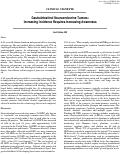 Cover page: Gastrointestinal Neuroendocrine Tumors: Increasing Incidence Requires Increasing Awareness