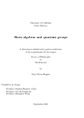Cover page: Skein algebras and quantum groups