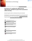 Cover page of Evaluation of a catalytically aided thermal regeneration method for quartz filter-based black carbon sensing