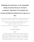 Cover page: Revisiting the Performance of Time-Dependent Density Functional Theory for Electronic Excitations: Assessment of 43 Popular and Recently Developed Functionals from Rungs One to Four