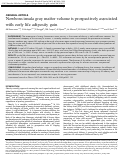 Cover page: Newborn insula gray matter volume is prospectively associated with early life adiposity gain