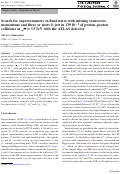 Cover page: Search for supersymmetry in final states with missing transverse momentum and three or more b-jets in 139 fb-1 of proton–proton collisions at s=13 TeV with the ATLAS detector