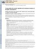 Cover page: Young adults who smoke cigarettes and marijuana: Analysis of thoughts and behaviors