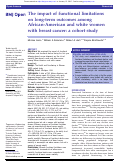 Cover page: Long-term outcomes among African-American and white women with breast cancer: What is the impact of comorbidity?