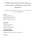 Cover page: Cost-Effectiveness of HIV Interventions for Resource Scarce Countries: Setting Priorities for HIV/AIDS