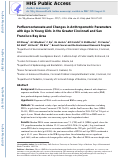 Cover page: Perfluorooctanoate and changes in anthropometric parameters with age in young girls in the Greater Cincinnati and San Francisco Bay Area