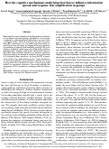 Cover page: How the cognitive mechanisms underlying fast choices influence information spread and response bias amplification in groups