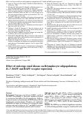 Cover page: Effect of end-stage renal disease on B-lymphocyte subpopulations, IL-7, BAFF and BAFF receptor expression