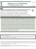 Cover page: Comparison of Published Estimates of the National Prevalence of Iron, Vitamin A, and Zinc Deficiency and Sources of Inconsistencies.