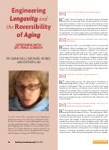 Cover page: Engineering Logevity and the Reversibility of Aging (Interview with Dr. Irina Conboy)