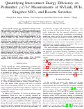 Cover page of Quantifying Interconnect Energy Efficiency on Perlmutter: pJ/bit Measurements of NVLink, PCIe, Slingshot NICs, and Rosetta Switches