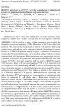 Cover page: G.P.13.04 IBMPFD mutations in p97/VCP cause the accumulation of ubiquitinated proteins via impairment in the ubiquitin-proteasome pathway