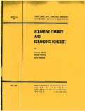 Cover page: Expansive Cements and Expanding Concrete