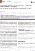 Cover page: Draft Genome Sequence of Microdochium bolleyi, a Dark Septate Fungal Endophyte of Beach Grass