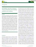 Cover page of Soil fertility controls on tropical forest productivity and mortality: synthesis and roadmap