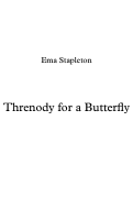 Cover page: Threnody for a Butterfly