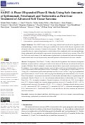 Cover page: SAINT: A Phase I/Expanded Phase II Study Using Safe Amounts of Ipilimumab, Nivolumab and Trabectedin as First-Line Treatment of Advanced Soft Tissue Sarcoma