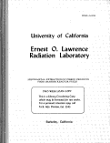 Cover page: LIQUID METAL EXTRACTION OF FISSION PRODUCTS FROM URANIUM REACTOR FUELS