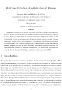 Cover page: Real-Time Detection of In-flight Aircraft Damage