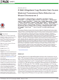 Cover page: A multi-megabase copy number gain causes maternal transmission ratio distortion on mouse chromosome 2.