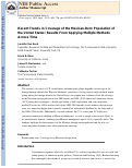 Cover page: Recent Trends in Coverage of the Mexican-Born Population of the United States: Results From Applying Multiple Methods Across Time