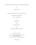 Cover page: Combinatorial and Algorithmic Aspects of Hyperbolic Polynomials