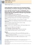 Cover page: Urinary biomarkers of kidney injury are associated with all‐cause mortality in the Women's Interagency HIV Study (WIHS)