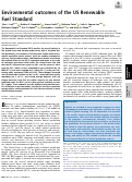 Cover page: Environmental outcomes of the US Renewable Fuel Standard