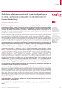 Cover page: Global mortality associated with 33 bacterial pathogens in 2019: a systematic analysis for the Global Burden of Disease Study 2019