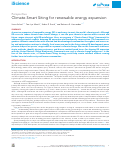 Cover page: Climate-Smart Siting for renewable energy expansion.