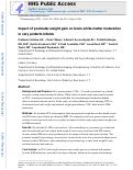 Cover page: Impact of postnatal weight gain on brain white matter maturation in very preterm infants.