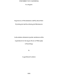 Cover page: Experiences of Discrimination and Psychosis Risk: Psychological and Neurobiological Mechanisms