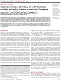 Cover page: Aluminum formate, Al(HCOO)3: An earth-abundant, scalable, and highly selective material for CO2 capture.