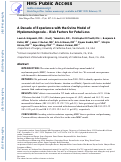 Cover page: A Decade of Experience with the Ovine Model of Myelomeningocele: Risk Factors for Fetal Loss