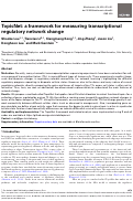 Cover page: TopicNet: a framework for measuring transcriptional regulatory network change.