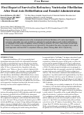 Cover page: First Report of Survival in Refractory Ventricular Fibrillation After Dual-Axis Defibrillation and Esmolol Administration