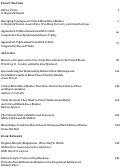 Cover page: Table of Contents