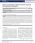 Cover page: Shape morphology of dipolar domains in planar and spherical monolayers