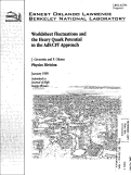 Cover page: Worldsheet Fluctuations and the Heavy Quark Potential in the AdS/CFT Approach