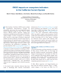 Cover page: ENSO impacts on ecosystem indicators in the California Current System