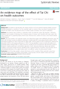 Cover page: An evidence map of the effect of Tai Chi on health outcomes.