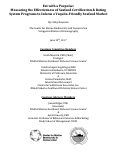 Cover page: Eat with a Porpoise: Measuring the Effectiveness of Seafood Certification &amp; Rating System Programs to Inform a Vaquita-­Friendly Seafood Market