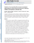 Cover page: Predictors of Over-Reporting HIV Pre-exposure Prophylaxis (PrEP) Adherence Among Young Men Who Have Sex With Men (YMSM) in Self-Reported Versus Biomarker Data