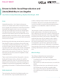 Cover page: Driven to Debt: Social Reproduction and (Auto)Mobility in Los Angeles