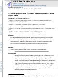 Cover page: Structural and functional correlates of epileptogenesis - does gender matter?