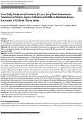 Cover page: Once-Daily Crisaborole Ointment, 2%, as a Long-Term Maintenance Treatment in Patients Aged ≥ 3 Months with Mild-to-Moderate Atopic Dermatitis: A 52-Week Clinical Study.