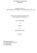 Cover page: Strategies for Survival: Indian Transitions in the Mountains of San Diego County, 1846 - 1907
