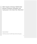 Cover page: Water Supply and Energy: relationships between snowpack, streamflow, and hydropower in the Snake River Watershed