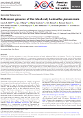 Cover page: Reference genome of the black rail, Laterallus jamaicensis.