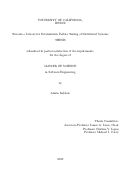 Cover page: Towards a Library for Deterministic Failure Testing of Distributed Systems